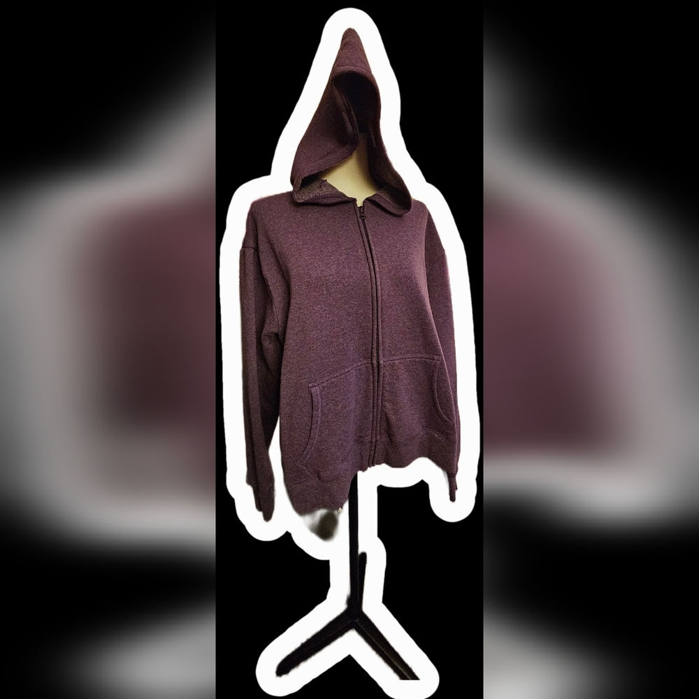 Hanes EcoSmart Heather Purple Hoodie